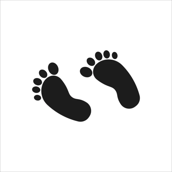 Isolated footprint icon in vector format — Stock Vector