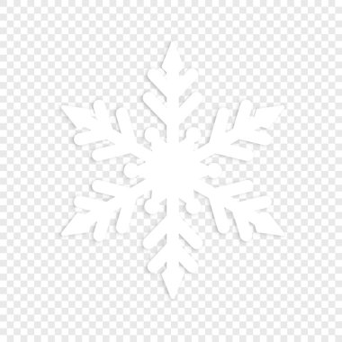 İzole kar taneleri. Element