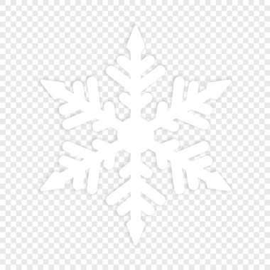 İzole kar taneleri. Element