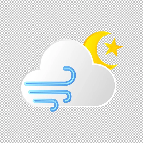 Isolato icona meteo. Illustrazione vettoriale — Vettoriale Stock