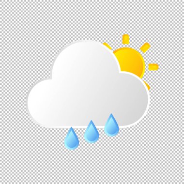 İzole hava ikonu. Vektör İllüstrasyonu