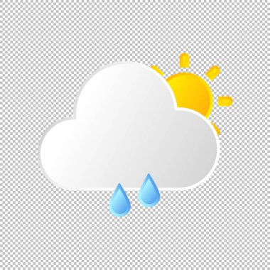 İzole hava ikonu. Vektör İllüstrasyonu