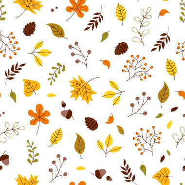 Sevimli sonbahar yaprağı ve İskandinav meyvesi