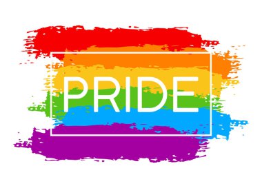 Gökkuşağıyla el çizimi LGBT gururu