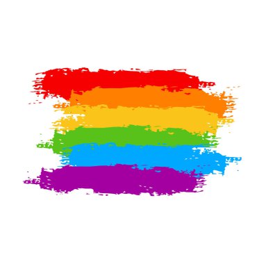 Gökkuşağıyla el çizimi LGBT gururu