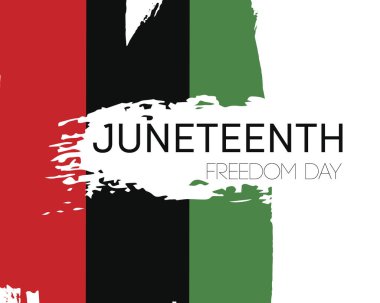 Juneteenth Freedom Day flag in vector format