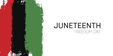 Juneteenth Freedom Day flag in vector format
