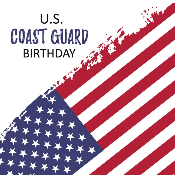 미국 해안경비대의 생일 — 스톡 벡터