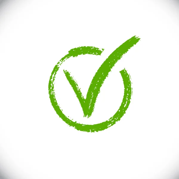Icono de Ok aislado. Señal de botón de éxito — Vector de stock