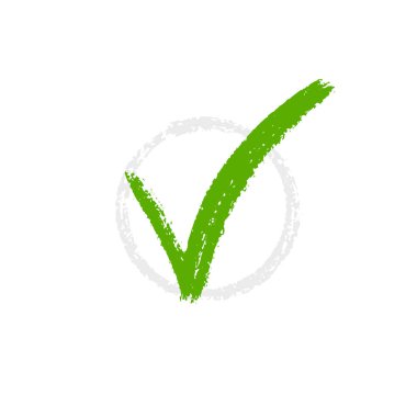 İzole edilmiş Ok simgesi. Başarı düğmesi işareti. El çizimi kenesi