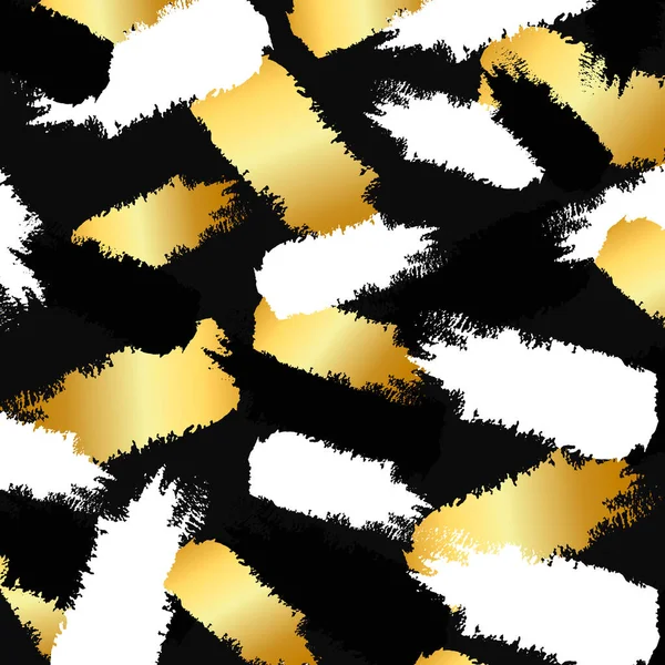 Vektor-Muster Hintergrund mit Goldfarbe Tinte — Stockvektor