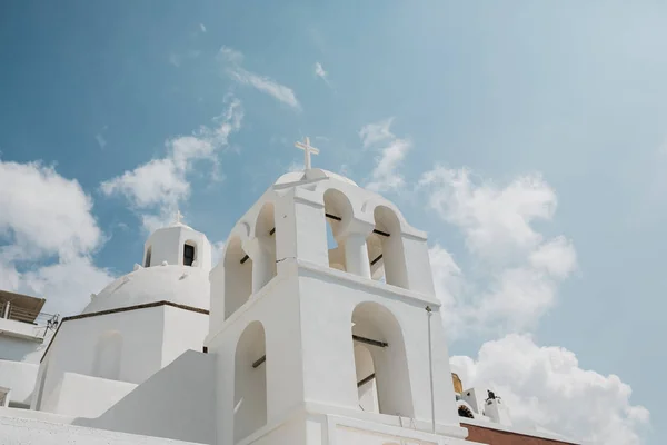 Scenic View Church Majestic Santorini South Aegean Thira Santorini Greece — Stock Photo, Image