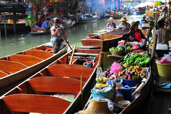 Drijvende Markt Ten Dage Thailand — Stockfoto