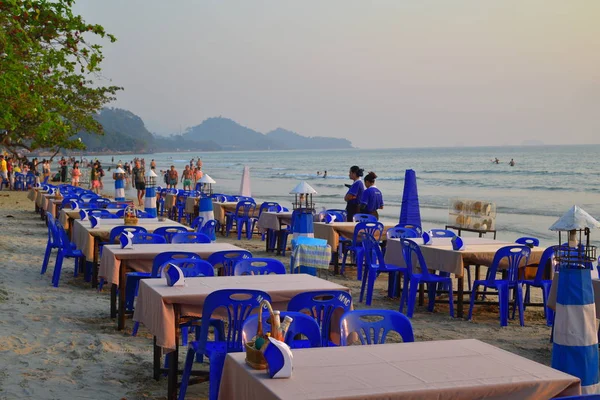 Bangkok Thailand February 2018 View Outdoor Cafe Beach Chang Island — Stock Photo, Image