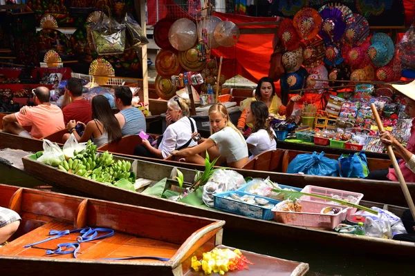 Drijvende Markt Ten Dage Thailand — Stockfoto