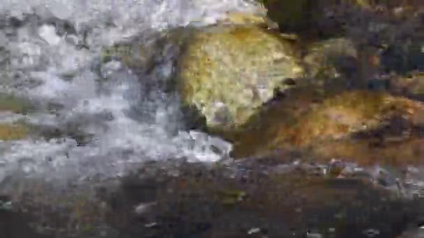 Čistá Voda Horská Řeka Horách Kyrgyzstánu — Stock video