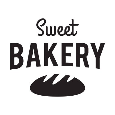 Pastane Dükkanı rozet/etiket. Tabela, baskılar ve pullar için. Tatlı ekmek, ekmek