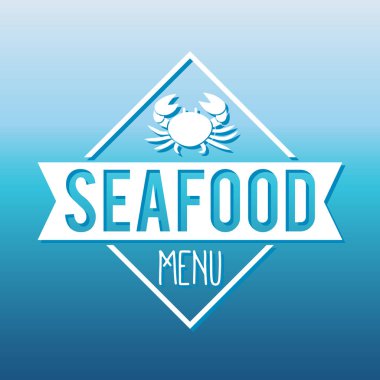 Deniz ürünleri restoran menü balık ve ızgara etiket/rozeti. Deniz gıda tabela, baskılar ve pullar için.