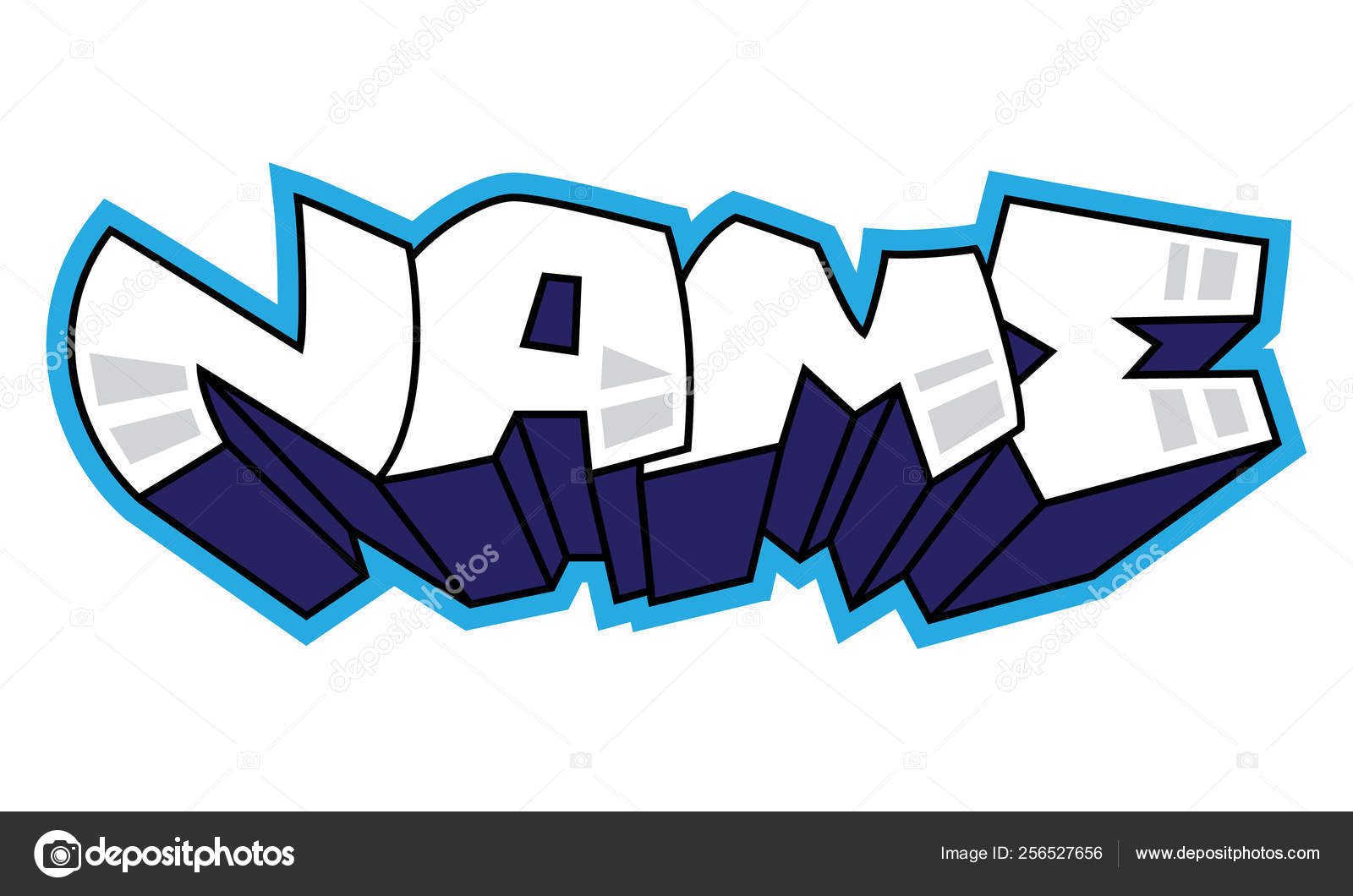 Graffiti Name Word Street Art Spray Paint Graffiti Sticker Vector Image By C Artemtwin Vector Stock