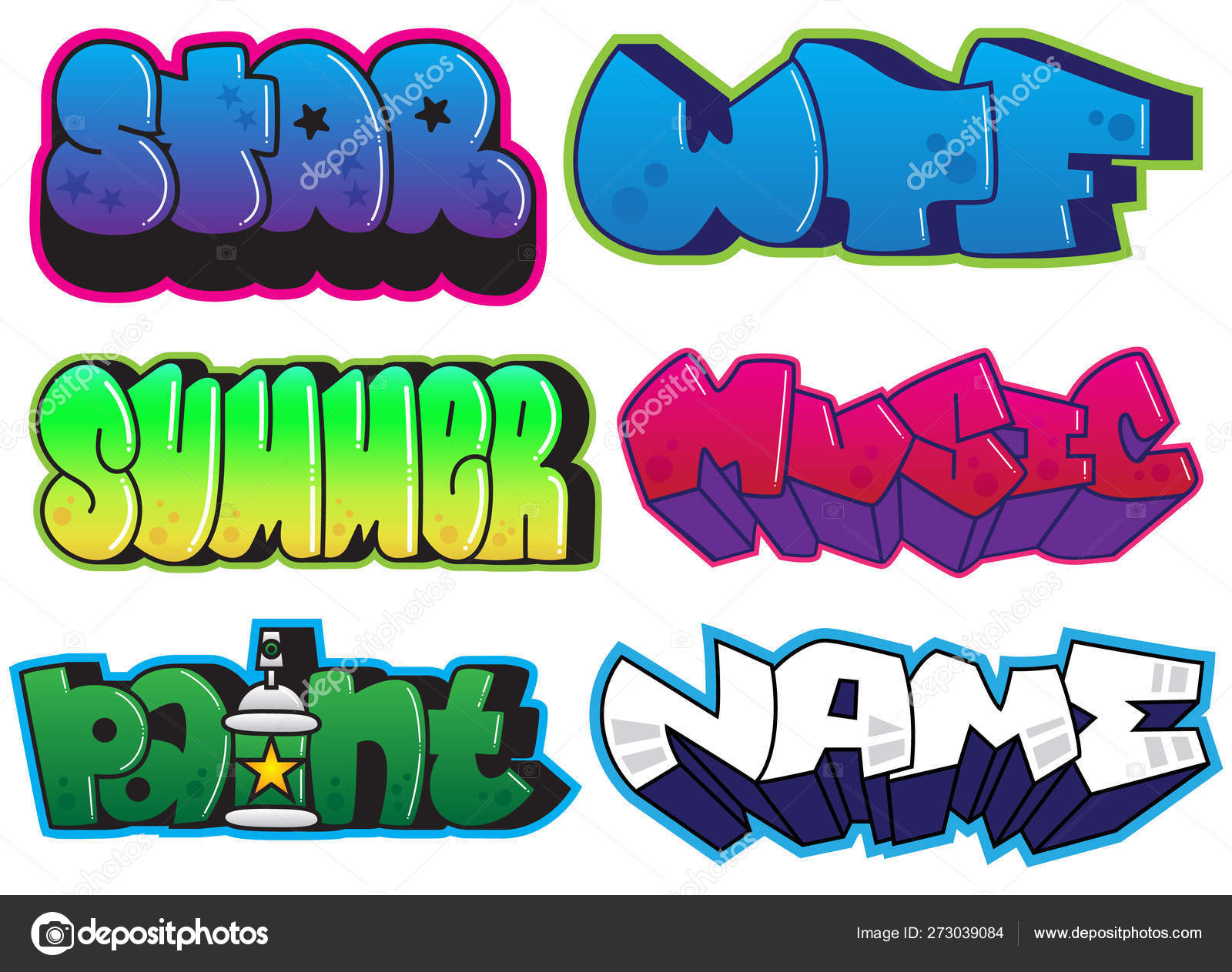 Graffiti Set Summer Star Wtf Music Paint Name Words Street Art Spray Paint Stickers Vector Image By C Artemtwin Vector Stock Graffiti Set Summer Star Wtf Music Paint Name Words Street Art Spray Paint Stickers Vector Image By C Artemtwin Vector Stock