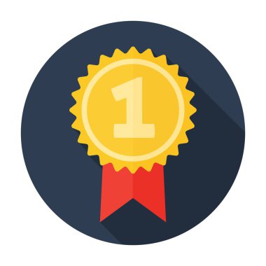 Ödülü simgesi düz 