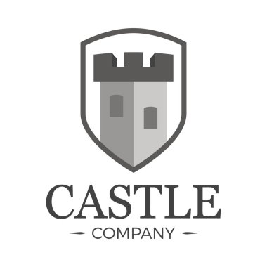 Kale logosu kule kalkanı