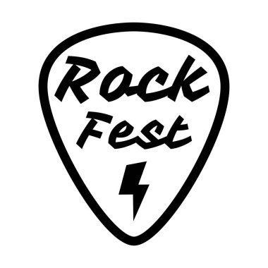 Rock fest rozet/etiket vektör set