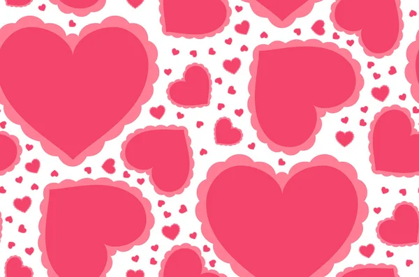 Abstract love hearts Seamless Pattern — Stock Vector