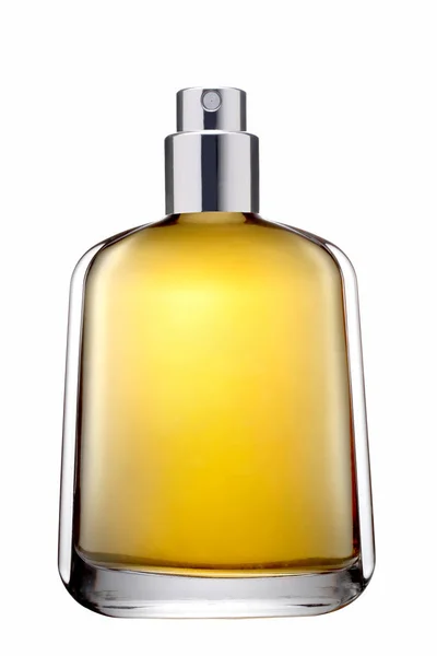 Kostbare Parfum Fles Geïsoleerd Witte Achtergrond Met Uitknippad — Stockfoto