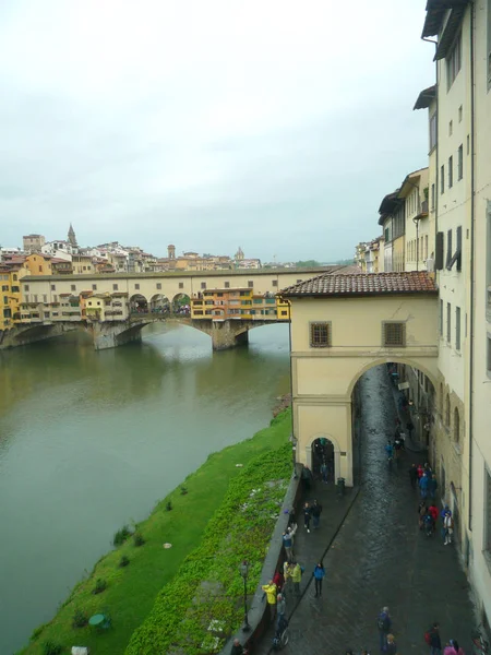 April 2019 Florenz Italien Blick Auf Ponte Vecchio Die Alte — Stockfoto