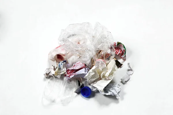 Suistanable Green Economy Concept Stack Rubbish — Stock Photo, Image