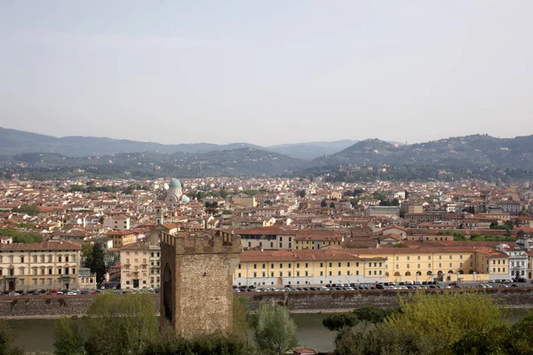 Április 2019 Firenze Olaszország Zsidó Zsinagóga Nézete Felülről — Stock Fotó