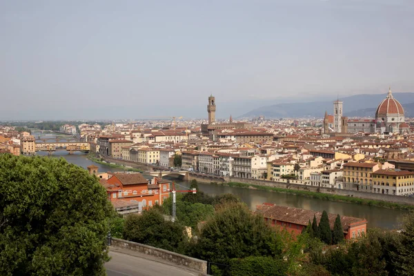 Nisan 2019 Floransa Talya Piazzale Michelangelo Floransa Şehrinin Görünümü — Stok fotoğraf
