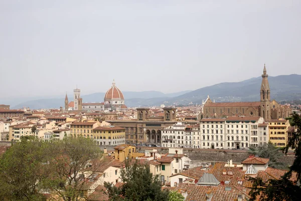 Nisan 2019 Floransa Talya Piazzale Michelangelo Floransa Şehrinin Görünümü — Stok fotoğraf