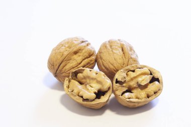 wal somun kopya alanı ile beyaz arka plan üzerinde izole