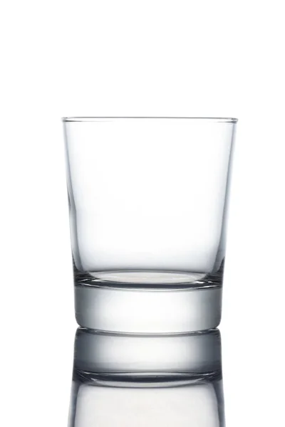 Leeg Glas Geïsoleerd Een Witte Achtergrond Uitknippad Opgenomen — Stockfoto