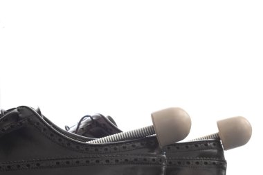 geleneksel işadamı siyah deri ayakkabı 