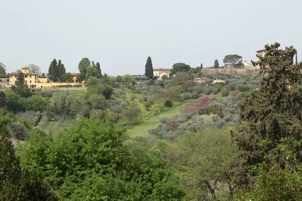 April 2019 Florence Italy Buildings Hill City — Stock Photo, Image