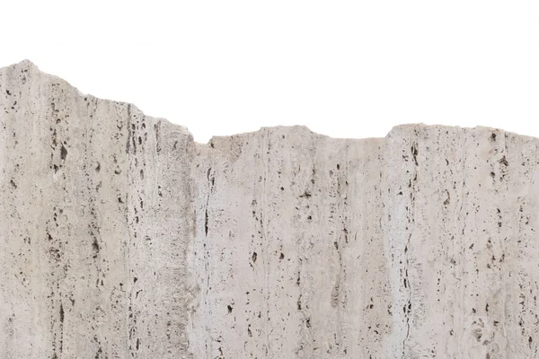 Grauen Stein Hintergrund Mit Rand Isoliert Auf Weißem Hintergrund Mit — Stockfoto