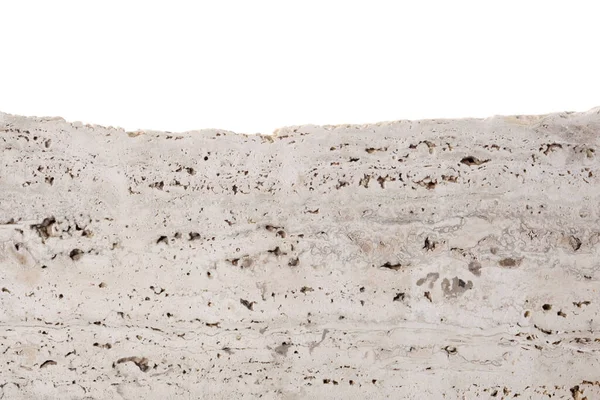Grijze Stenen Achtergrond Met Rand Geïsoleerd Witte Achtergrond Met Clipping — Stockfoto