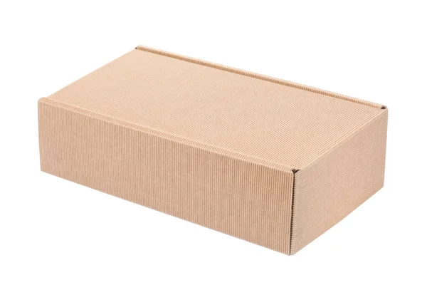 Коробка Вина Коробка Изолированы Белом Фоне Отрезанием Пути Копирования Пространства — стоковое фото