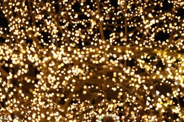 Parlak Bokeh ışıklarının Noel arkaplanı 