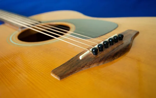 Akustische Gitarrenbrücke — Stockfoto