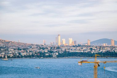 İstanbul'da Boğaz'ın deniz manzarası