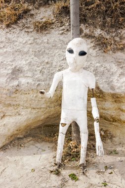 göreme kapadokya uzaylı heykeli