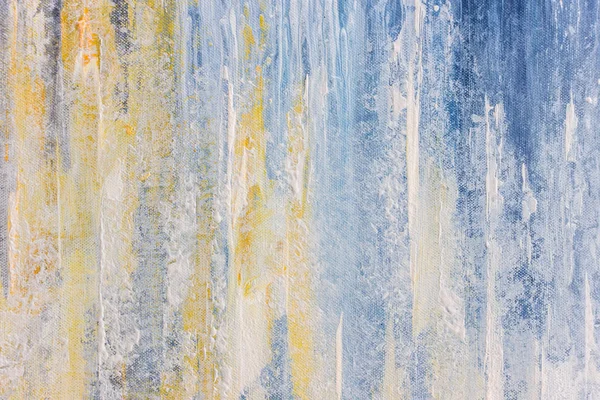 Abstrakte Blaue Acrylmalerei Auf Leinwand — Stockfoto