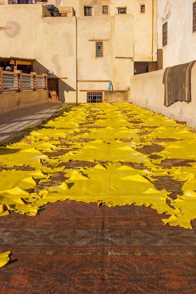 Lether Chouara Tannery Fez Maroko — Stock fotografie