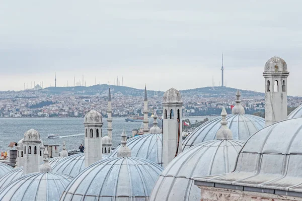 Paesaggio Urbano Dalla Moschea Suleymaniye Istanbul — Foto Stock