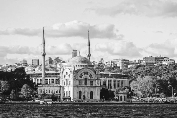 Černobílá Cityň Istanbulu — Stock fotografie