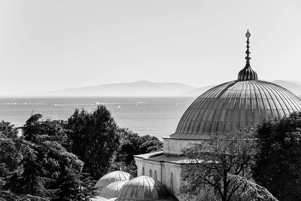 Moschea Blu Con Vista Mare Istanbul — Foto Stock